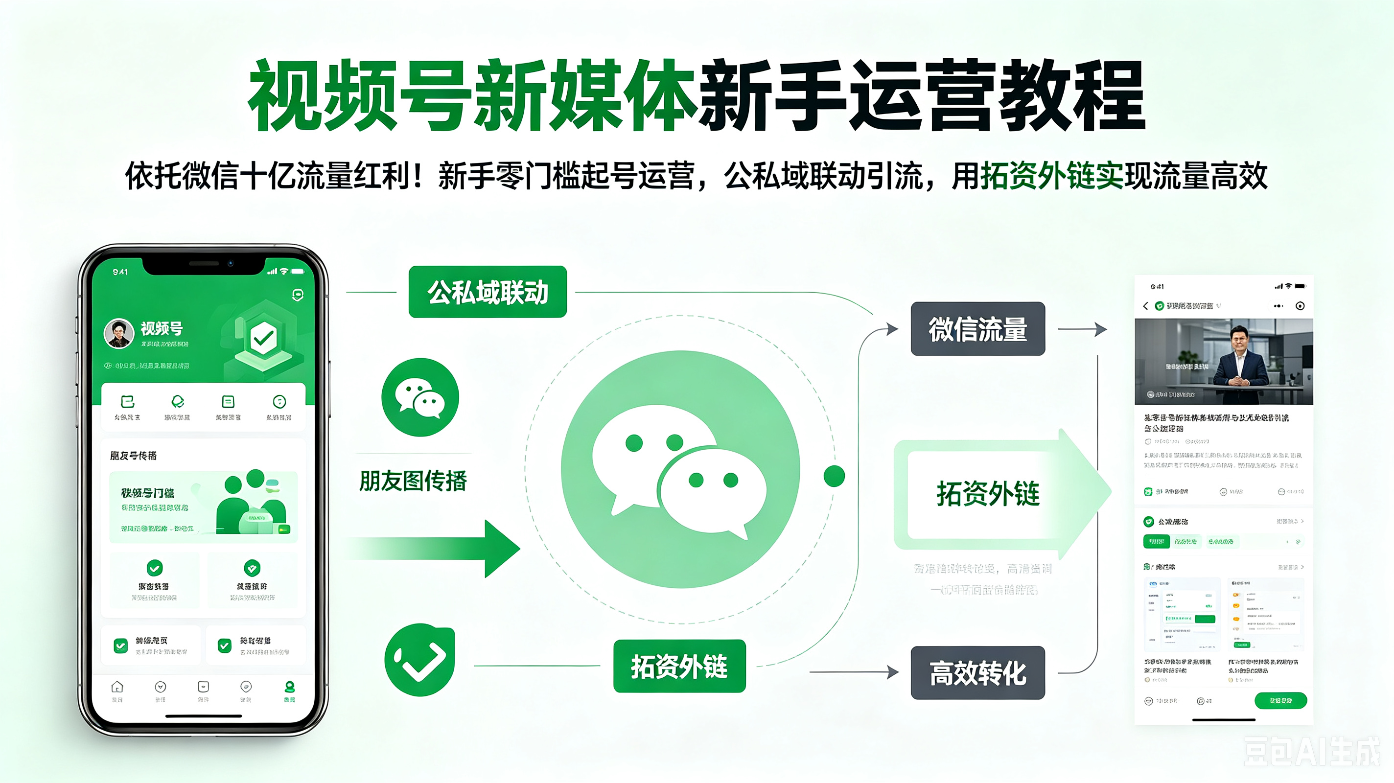 视频号新媒体运营新手入门教程｜微信视频号从零起号精准引流步骤